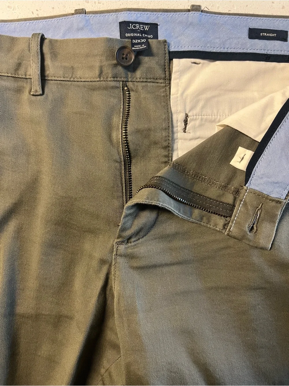 J. Crew Chinos in Navy, Olive, and Cream